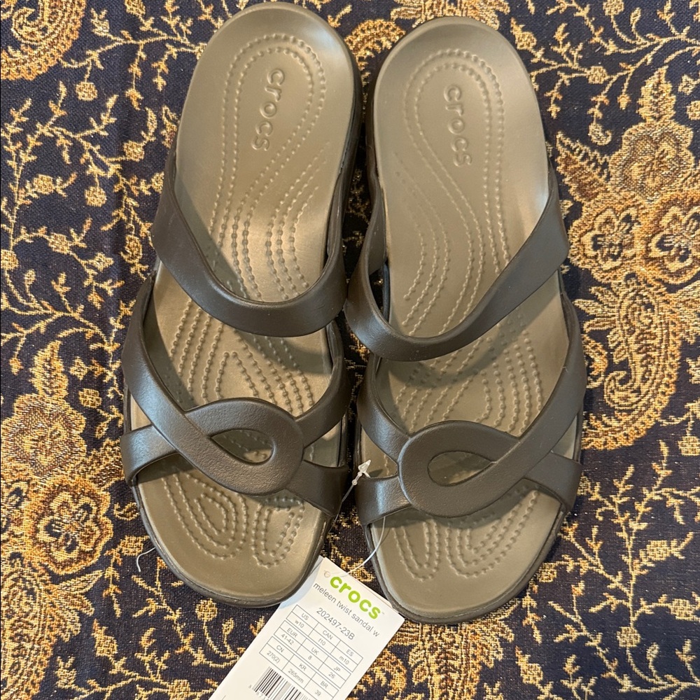 New CROCS Meleen Twist Sandals, size 10 (C7)